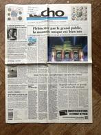 L'Echo - collector : lancement de l'EURO 01/2002, Ophalen of Verzenden, 1980 tot heden, Krant