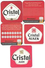 bierviltjes 5st Cristal Alken, Verzamelen, Verzenden