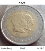 2 Euromunten Luxemburg, Ophalen of Verzenden, Luxemburg, 2 euro, Losse munt