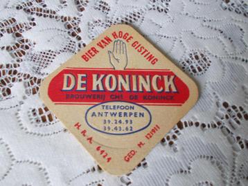 8 oude bierviltje de koninck beschikbaar voor biedingen