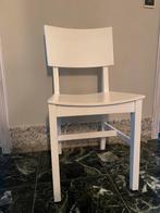 Witte houten stoel, Huis en Inrichting, Stoelen, Ophalen, Gebruikt, Wit, Eén