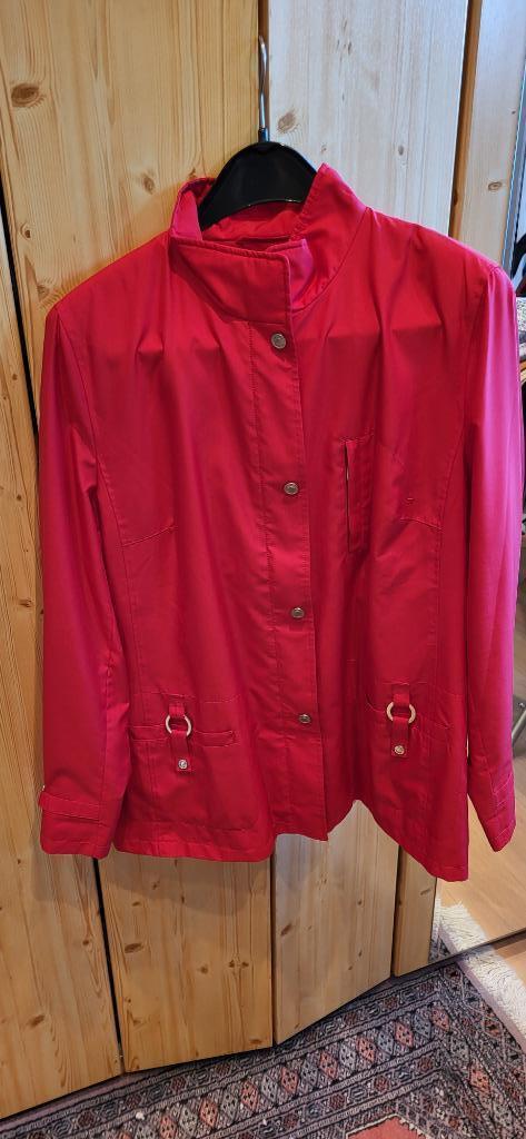 Jas blouson dames maat 40-42 merk:BASLER kleur:ROOD, Kleding | Dames, Jassen | Zomer, Zo goed als nieuw, Maat 38/40 (M), Rood