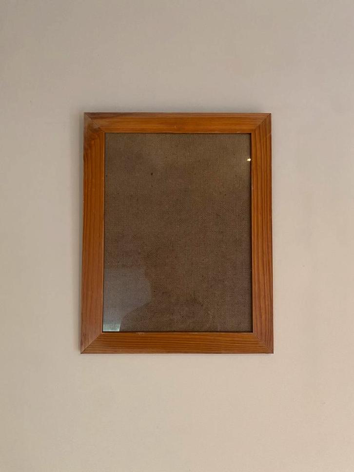 Set van 5 houten fotokaders – naturel hout, met plexiglas, Huis en Inrichting, Woonaccessoires | Wanddecoraties, Zo goed als nieuw