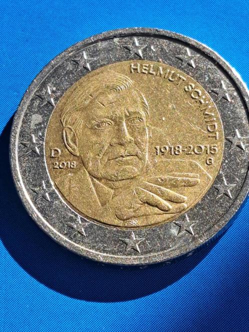 2018 G Duitsland 2 euro Helmut Schmidt Karlsruhe, Postzegels en Munten, Munten | Europa | Euromunten, Losse munt, 2 euro, Duitsland