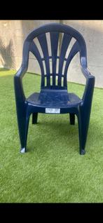 Lot de 6 chaises (bleu) 60€, Jardin & Terrasse, Comme neuf
