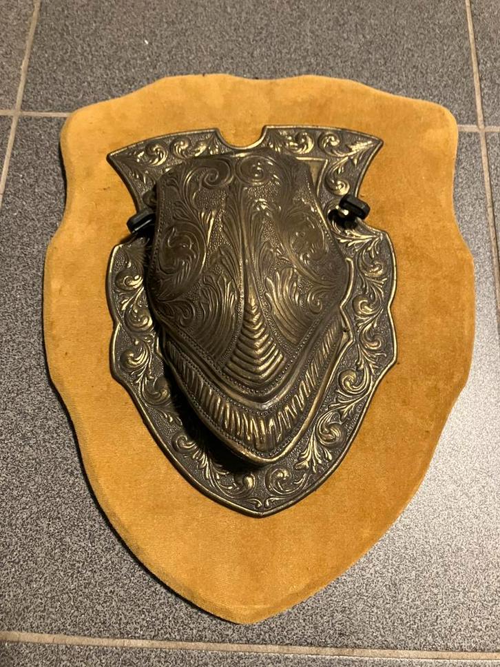 Decoratief borstschild ridders goudkleurig, Antiek en Kunst, Kunst | Overige Kunst, Ophalen