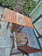 ikea Table + 4 chaises jardin, Jardin & Terrasse, Bois, 4 places, Utilisé, Enlèvement ou Envoi