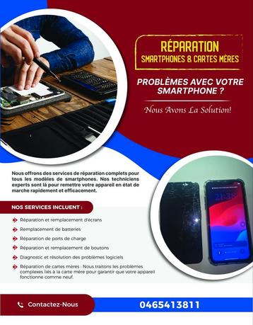 Reparatie van iPhone-smartphones en kapotte schermen - Samsu beschikbaar voor biedingen
