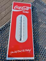 Coca Cola reclamebord emaille met werkende thermometer., Verzamelen, Merken en Reclamevoorwerpen, Ophalen of Verzenden, Gebruikt