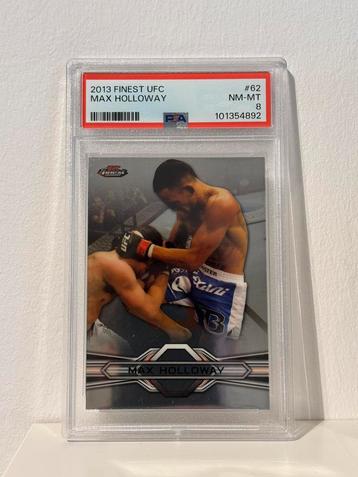 PSA 8 Max Holloway 2013 Topps Finest UFC Rookie beschikbaar voor biedingen