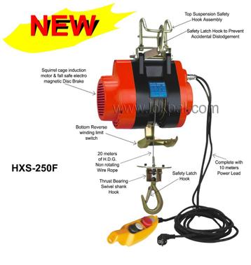 Takel electrisch HXS 250F beschikbaar voor biedingen