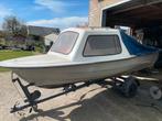 Bateau à moteur avec remorque, Sports nautiques & Bateaux, Bateaux à moteur & Yachts à moteur, Enlèvement, Utilisé, Moteur hors-bord