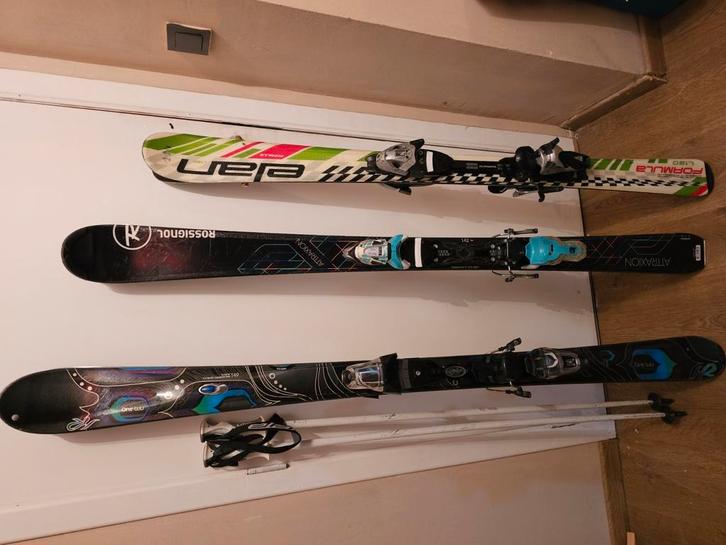 3 paar skies 149/142/130, Sport en Fitness, Skiën en Langlaufen, Zo goed als nieuw, Ski, Rossignol, Ophalen of Verzenden