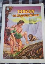 Affiche du film espagnol Tarzan dans la grotte dorée 1969, Collections, Enlèvement ou Envoi, Comme neuf, Film, Photo ou Carte