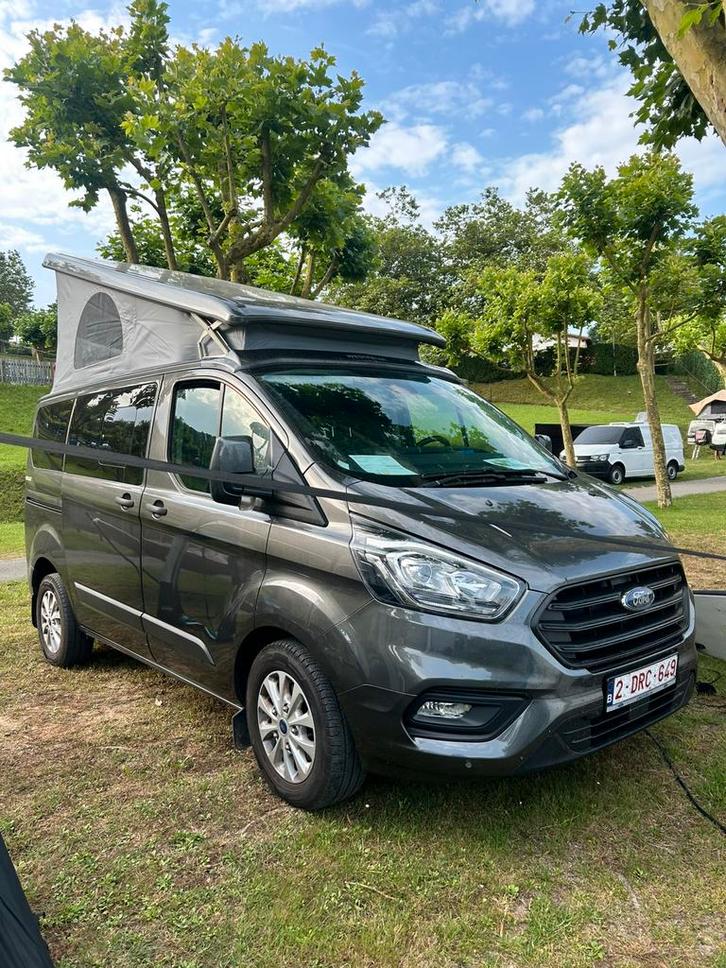 Ford transit custom nugget , als nieuw!, Caravans en Kamperen, Mobilhomes, Particulier, tot en met 5, Buscamper of Camperbus, Ford
