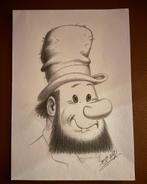 Print potloodtekening Boemel van Jef Nys, Verzamelen, Foto's en Prenten, Ophalen, Prent