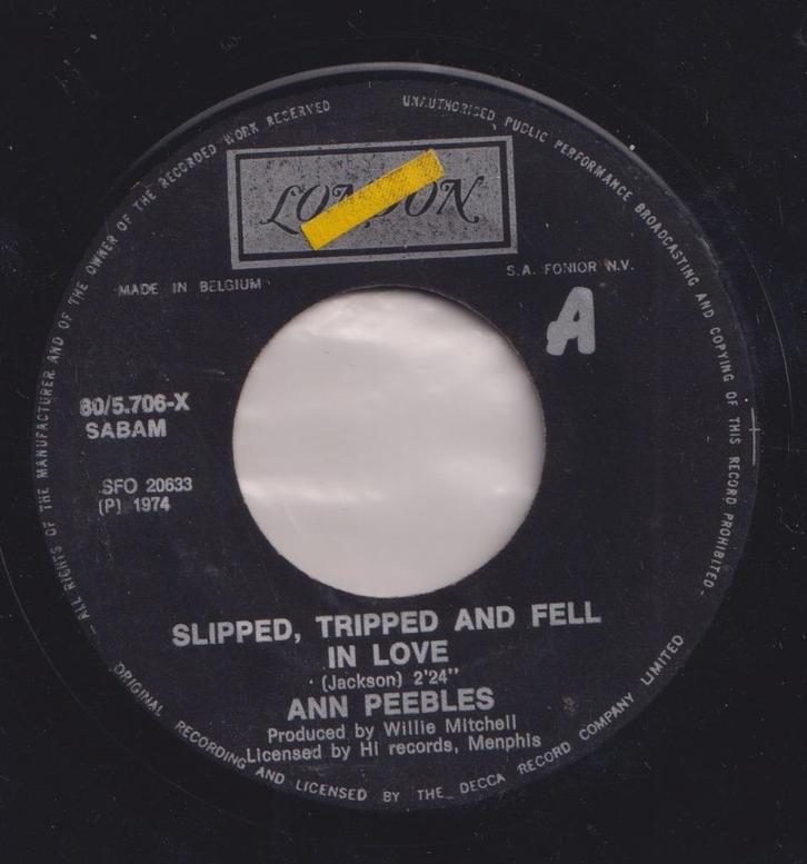 Ann Peedles – Slipped, tripped and fell in love – Single, Cd's en Dvd's, Vinyl Singles, Gebruikt, Single, Pop, 7 inch, Ophalen of Verzenden