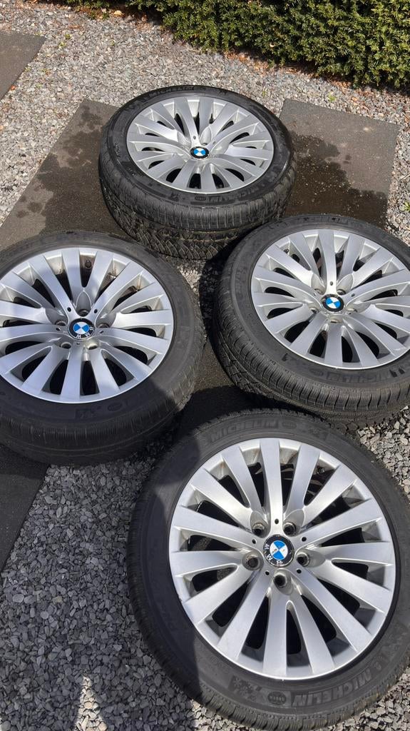 Jantes BMW 18 pouces 5x120+pneus d'hiver Très bon état !, Autos : Pièces & Accessoires, Pneus & Jantes, Pneus et Jantes, 18 pouces