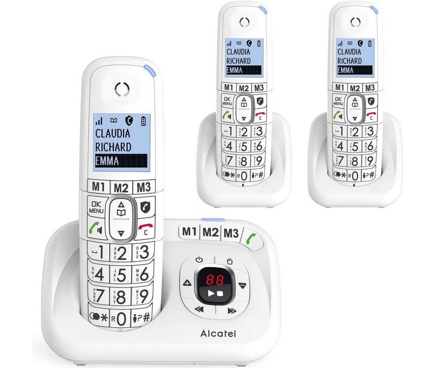 Alcatel XL 785 Voice trio huistelefoon, Telecommunicatie, Vaste telefoons | Handsets en Draadloos, Ophalen, Nieuw, 3 handsets