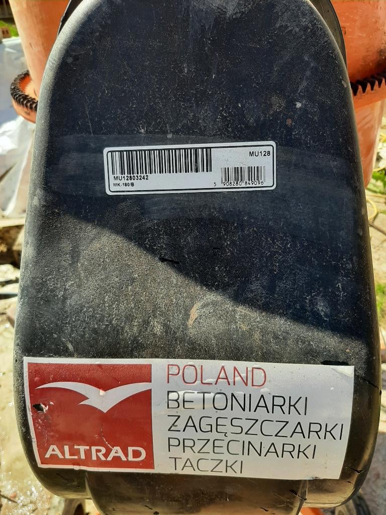 betonmolen altrad 180, Ophalen