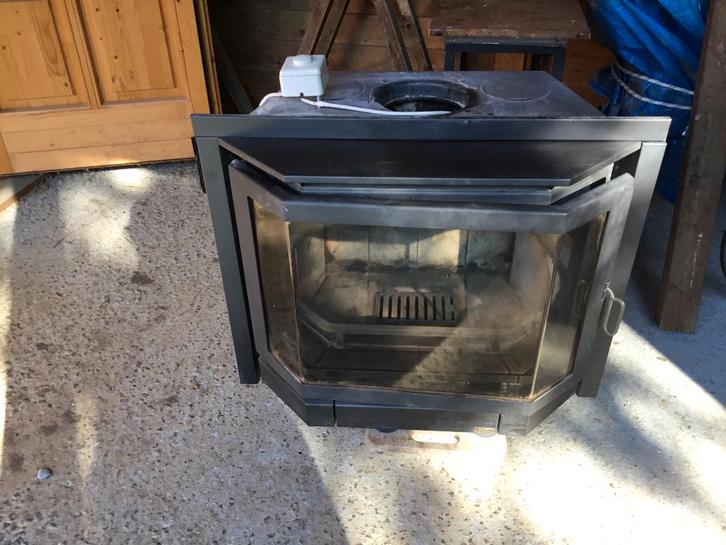 ingebouwde houtkachel, Huis en Inrichting, Kachels, Gebruikt, Inbouw, Houtkachel, Hout, Ophalen