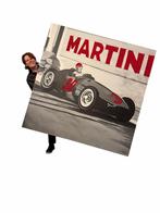 XL Geschilderde Canvas Martini Racing (160 x 160 cm), Collections, Enlèvement, Comme neuf, Panneau publicitaire