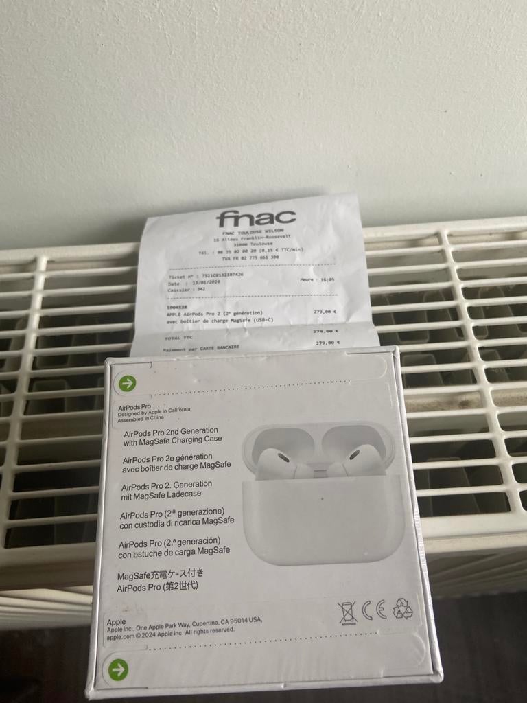 AirPods Pro 2 2ème Génération, Télécoms, Téléphonie mobile | Écouteurs, Enlèvement, Comme neuf, Apple