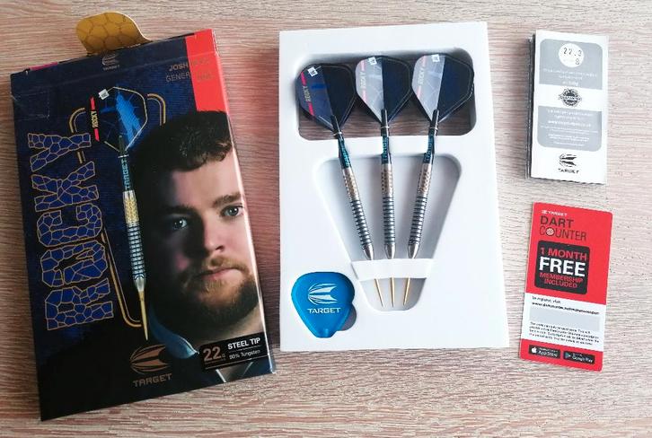 Target Josh Rock G1 Swiss Point 90% 22 gram., Sport en Fitness, Darts, Nieuw, Pijlen, Ophalen of Verzenden