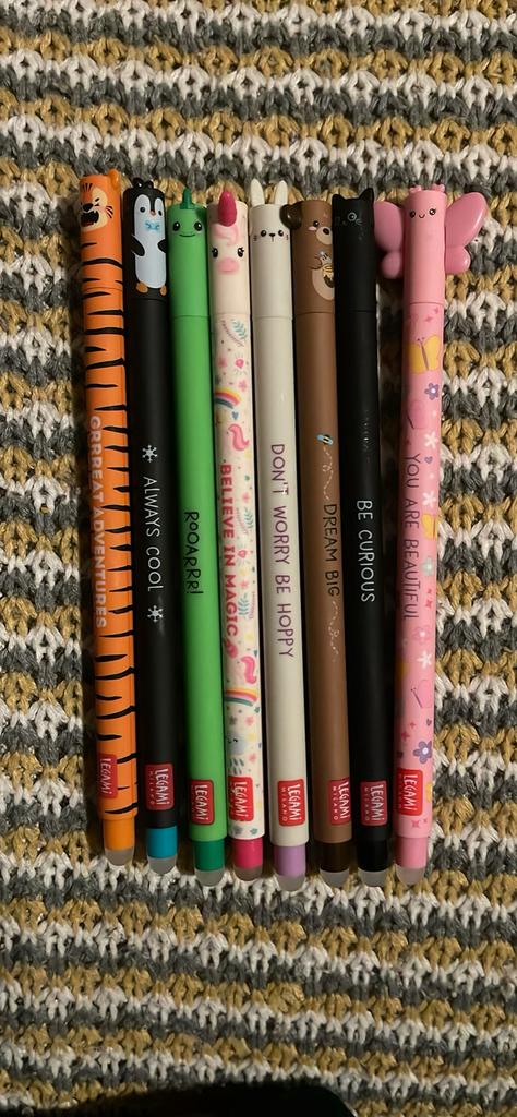 LEGAMI:Lot de 8 stylos gel effaçable avec encre thermosensib, Enlèvement, Neuf