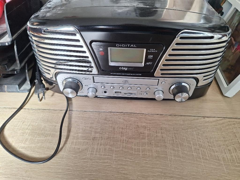 Platenspeler en lp's en singels, TV, Hi-fi & Vidéo, Tourne-disques, Autres marques, Tourne-disque, Enlèvement, Utilisé