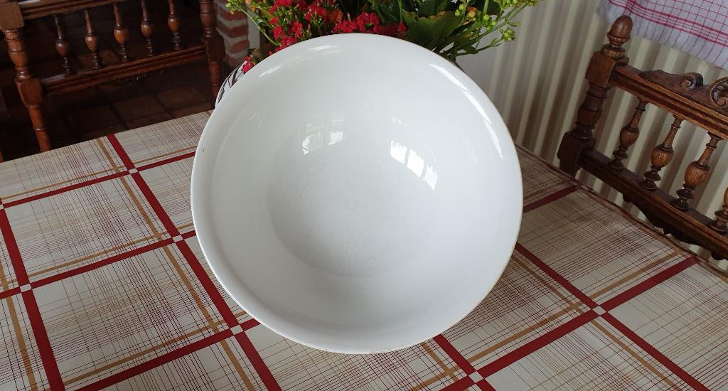 Witte kom Boch, Maison & Meubles, Cuisine | Vaisselle, Enlèvement ou Envoi, Utilisé, Récipient(s)