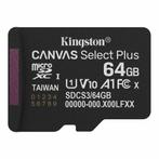 Kingston Canvas Select Plus microSD 64GB, TV, Hi-fi & Vidéo, Photo | Cartes mémoire, Neuf, MicroSD, 64 GB, Enlèvement ou Envoi