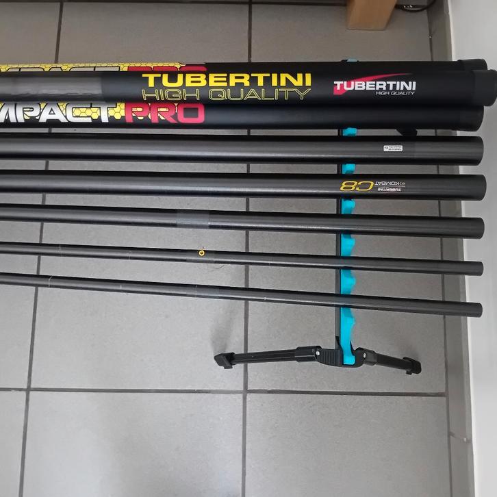 Tubertini c8 impact 11.5 + extra, Watersport en Boten, Hengelsport | Witvissen, Gebruikt, Vaste hengel, Ophalen