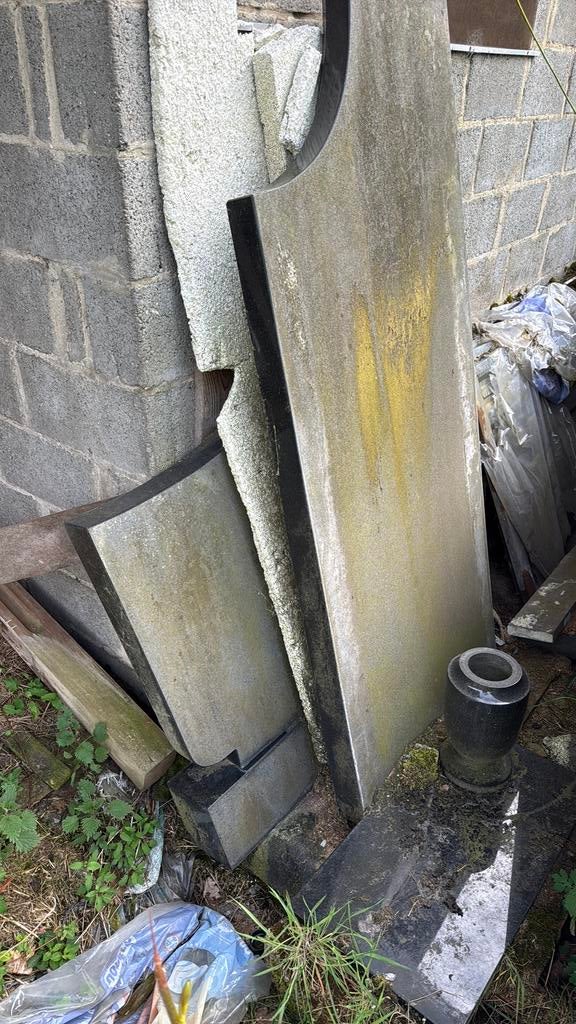 Granieten grafsteen, Ophalen, Gebruikt