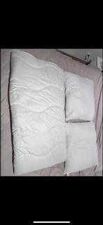 Édredon + 2 coussin, Neuf, Enlèvement, Couverture ou Couette, Blanc
