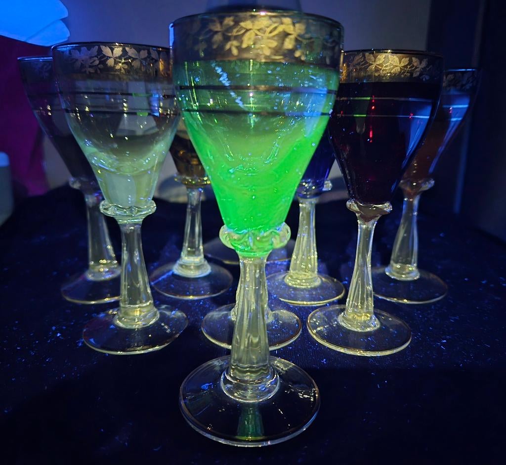 Italiaanse likeurdiensten, Antiek en Kunst, Antiek | Glaswerk en Kristal, Ophalen of Verzenden