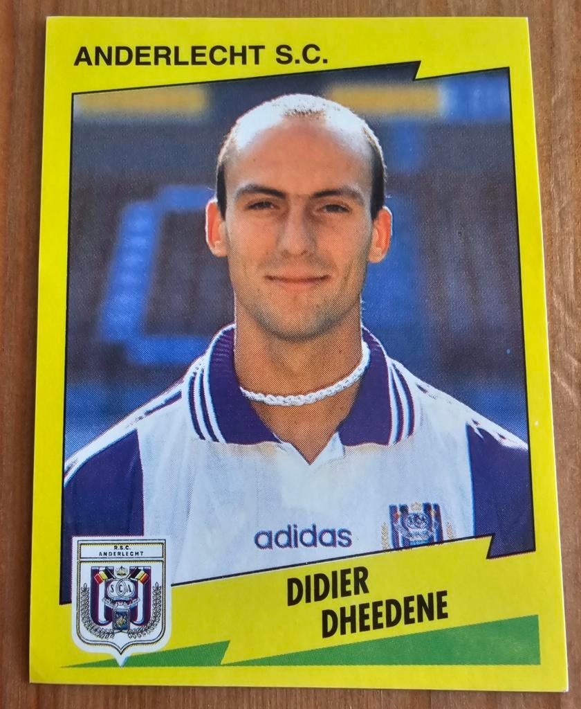 Panini Football 98 #42 Didier Dheedene SC Anderlecht Voetbal, Ophalen of Verzenden, Zo goed als nieuw, Sticker