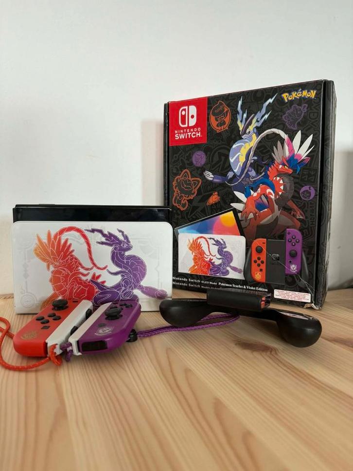 Switch Oled Pokémon Scarlet & Violet Edition, Consoles de jeu & Jeux vidéo, Consoles de jeu | Nintendo Switch, Switch OLED, Enlèvement ou Envoi