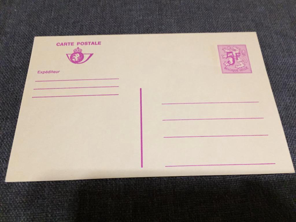 Gele Briefkaart 5 fr, Ophalen of Verzenden, Briefkaart
