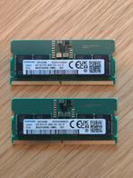 2x 8GB (16GB) Samsung RAM 5600 mhz Sodimm laptop, Computers en Software, Ophalen of Verzenden, Laptop