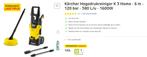 Kärcher hogedrukreiniger K3 met toebehoren, Ophalen of Verzenden, Zo goed als nieuw, Elektrisch, KARCHER