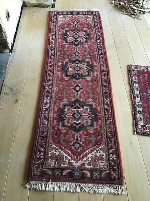 Perzische tapijt Heriz, Ophalen, Gebruikt, Grijs, 200 cm of meer