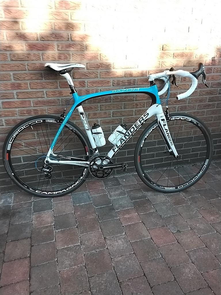 Koersfiets flanders razor carbon campa centaur, Enlèvement, Carbone