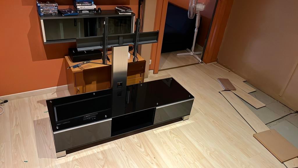 Meuble TV Hi-FI sonorous, Maison & Meubles, Tables | Tables de salon, Enlèvement, Verre