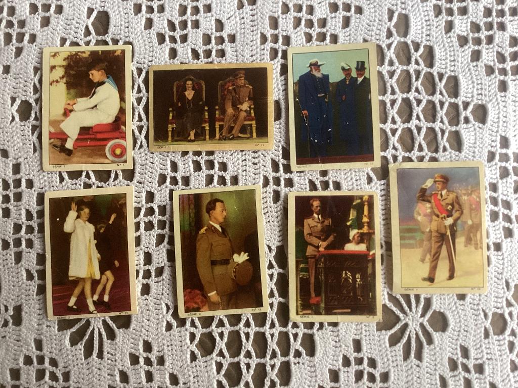 7 prenten chromos chocolat NESTLÉ Koningshuis RAAR, Ophalen of Verzenden, Gebruikt