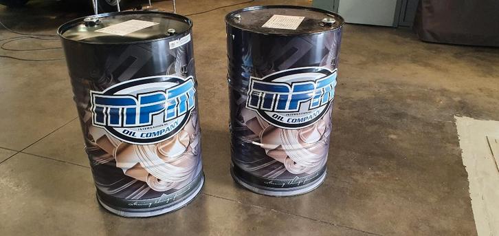 Olieton van MPM 205L ledig te koop voor statafel of barbeque, Tuin en Terras, Houtskoolbarbecues, Zo goed als nieuw, Ophalen