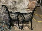 Paire d’anciens pieds de banc en fonte, Jardin & Terrasse, Bancs de jardin, Enlèvement, Utilisé, Métal
