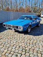 1973 dodge charger 340 magnum, Auto's, Automaat, Zwart, Blauw, Leder