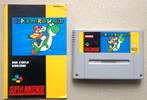 Super Mario World voor de Europese Super Nintendo + boekje, Enlèvement ou Envoi, Utilisé