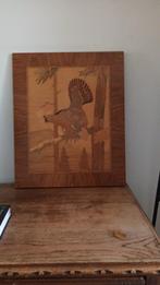 Houtwerk met vogel, Ophalen